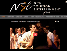 Tablet Screenshot of newsolutionentertainment.com